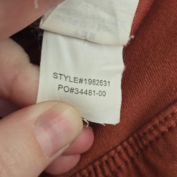 Prana Kanab Clay Rust Orange Organic Cotton Blend Jogger Hiking Pants Sz S - Picture 13 of 16